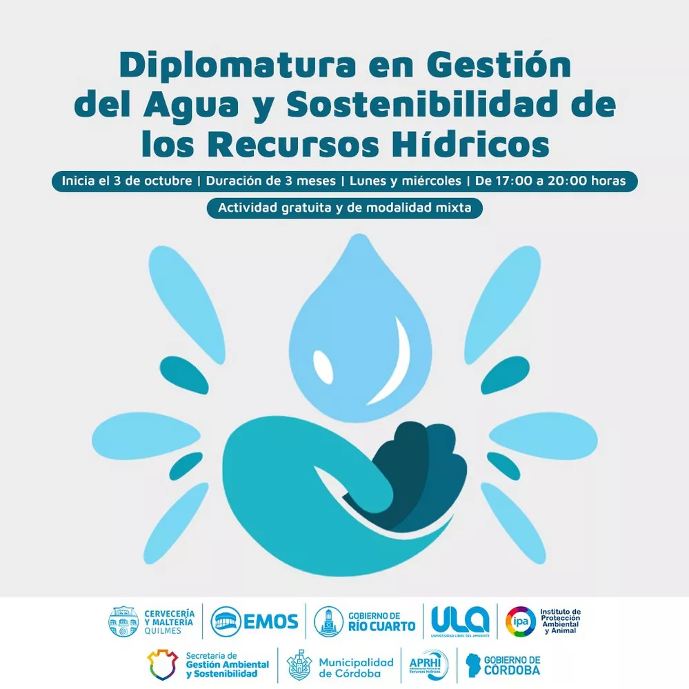 ECOOBJETIVO FOTO RIO CUARTO Diplomatura en Gestión del Agua y Sostenibilidad