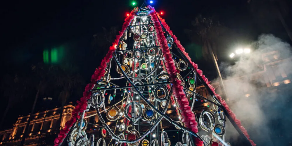 ECOOBJETIVO FOTO ARBOL NAVIDAD CIRCULAR