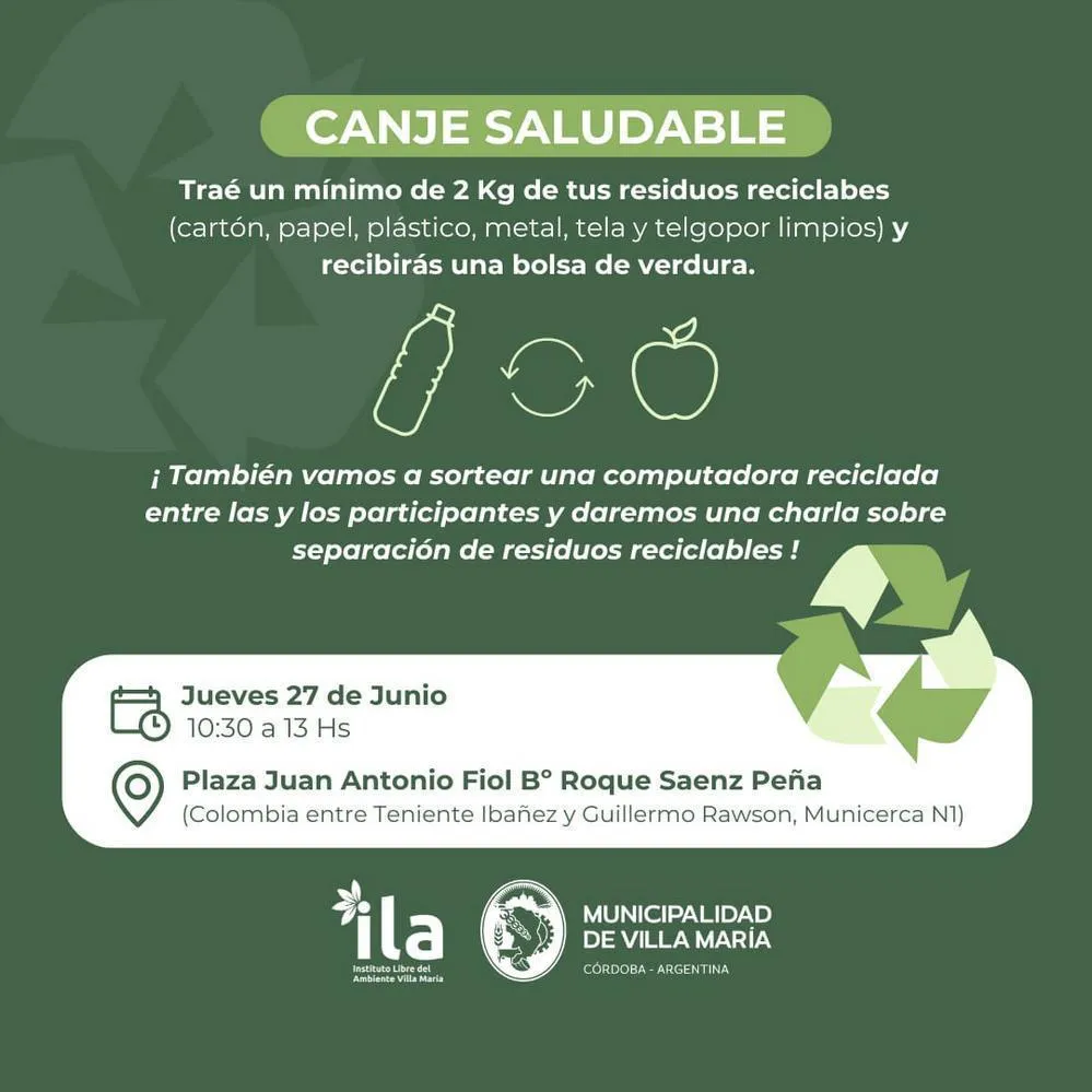 ECOOBJETIVO FOTO VILLA MARIA ECOCANJE 27 DE JUNIO