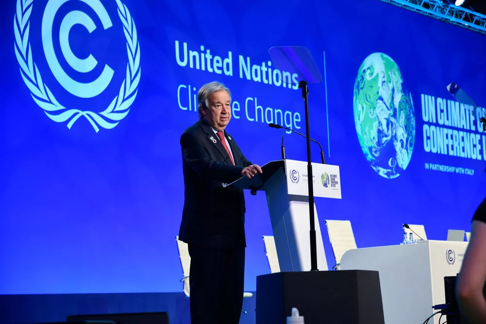 ECOOBJETIVO FOTO GUTERRES COP 26
