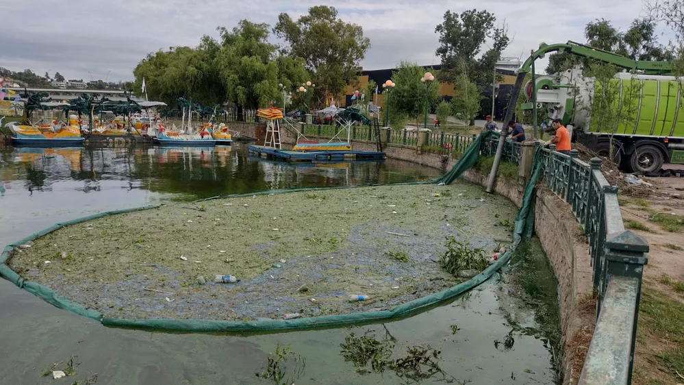 ECOOBJETIVO FOTO VILLA CARLOS PAZ LIMPIEZA LAGO SAN ROQUE