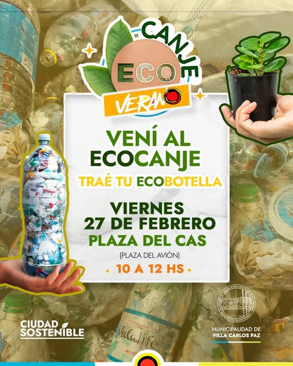 ECOOBJETIVO FOTO VILLA CARLOS PAZ ECOCANJE FEBRERO 2026