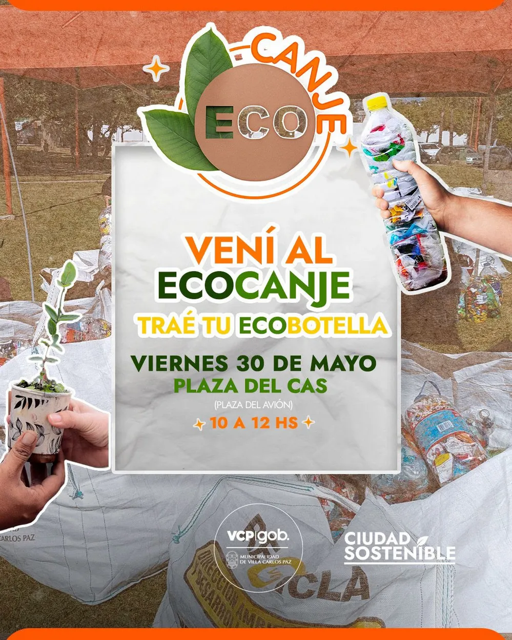 ECOOBJETIVO FOTO VILLA CARLOS PAZ ECOCANJE MAYO ANUNCIO 1