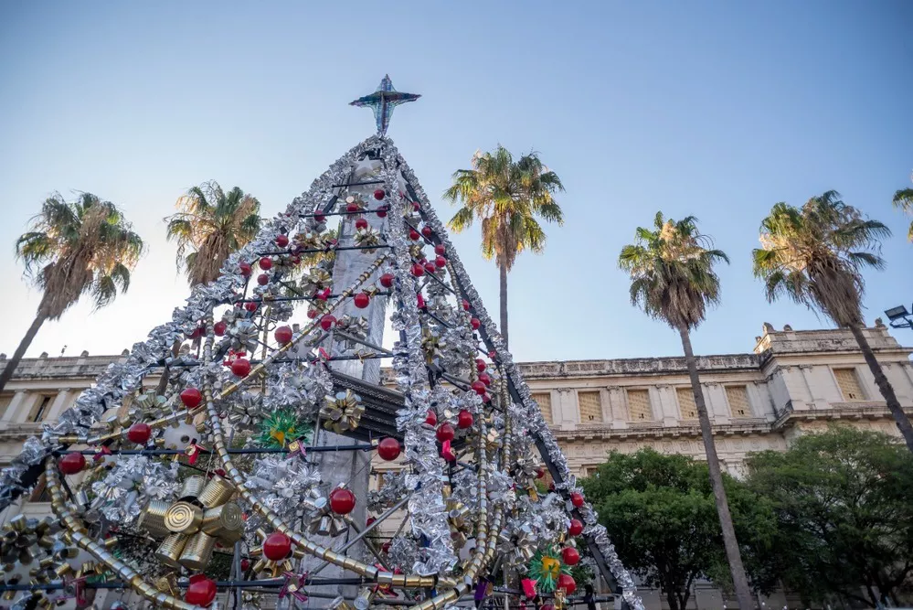 ECOOBJETIVO FOTO CÓRDOBA ÁRBOL DE NAVIDAD RECICLADO 2